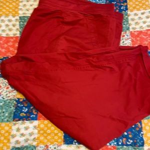Terra Sky Red cropped pants, 5X